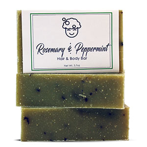 Rosemary Peppermint Hair & Body Bar