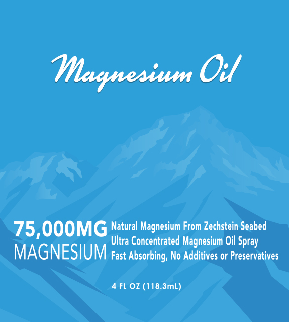 Magnesium Oil Front Label