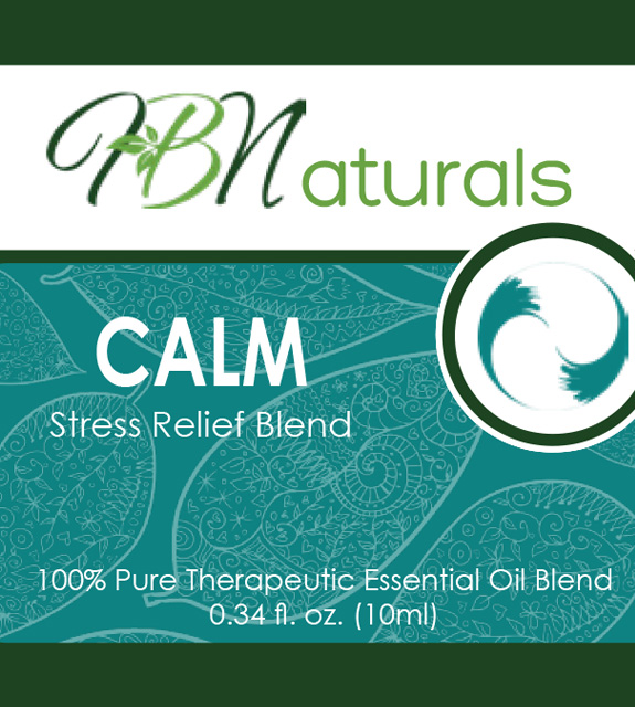 Calm Essential Oil Blend Front Label