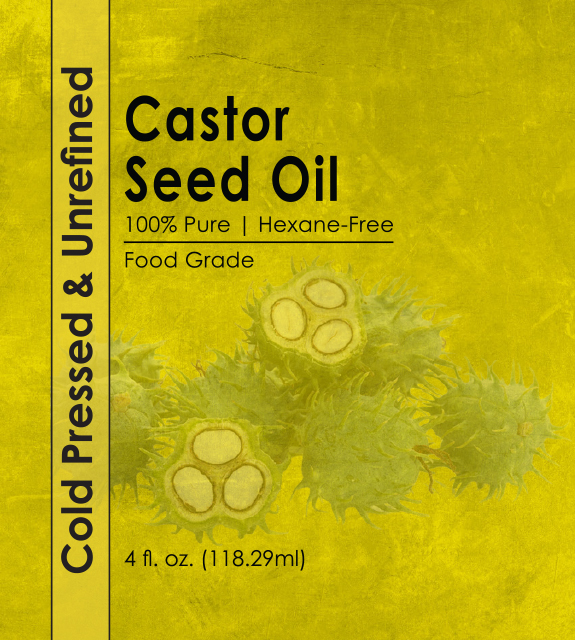 Castor Seed Oil Front Label