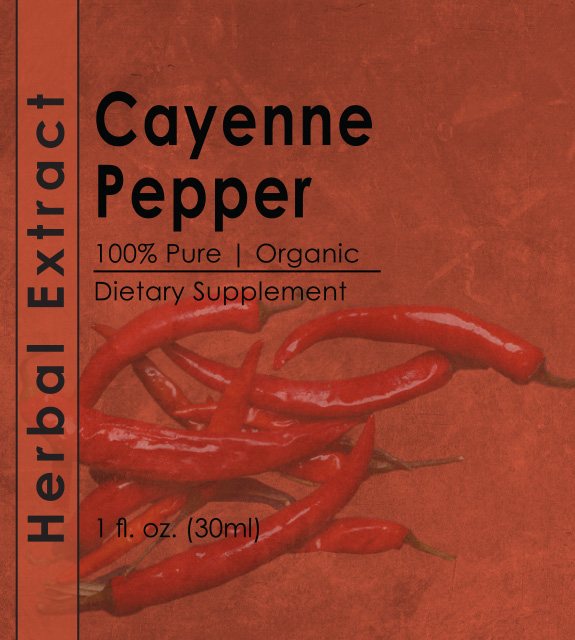 Cayenne Pepper Extract Front Label