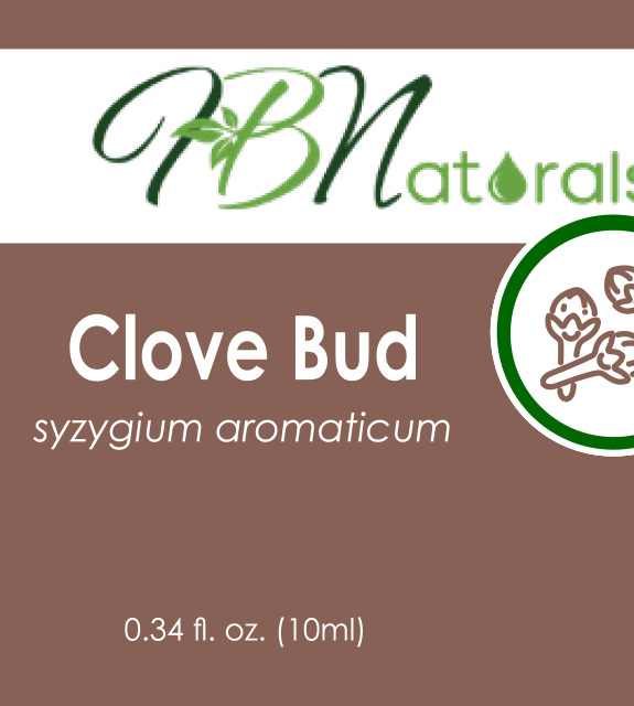 Clove Bud Essential Oil Front Label