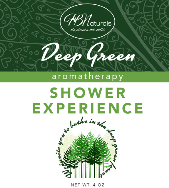 Deep Green Shower Spray Front Label