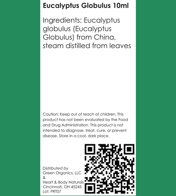 Eucalyptus Globulus Back Label