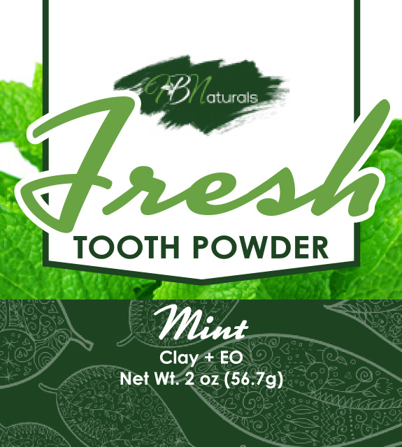 Fresh Tooth Powder Front Label