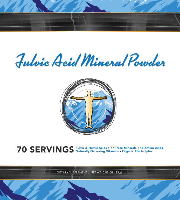 Fulvic Acid Mineral Powder Front Label