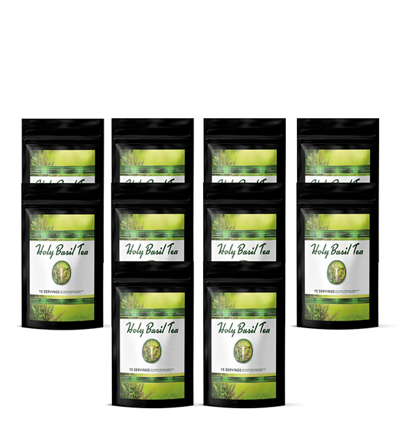 Holy Basil Tea 7-Day Trial Size 10 Pack Bundle