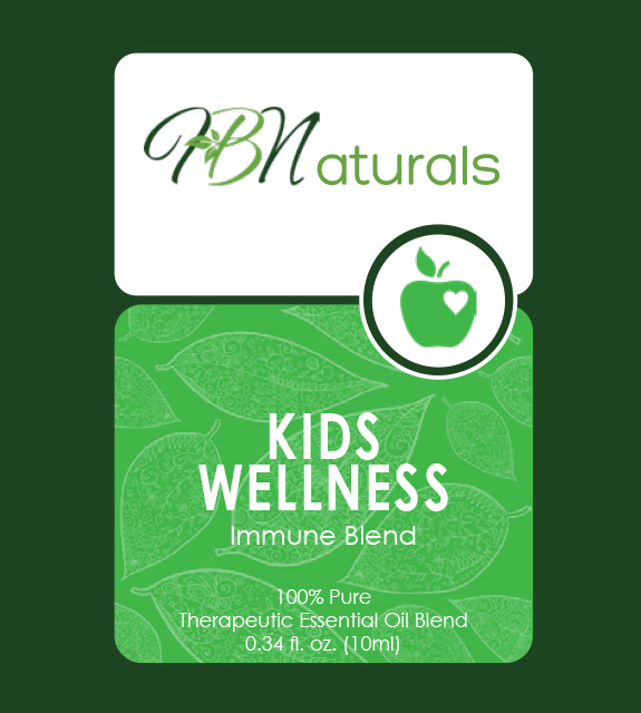 Kids Wellness Essential Oil Blend Front Label