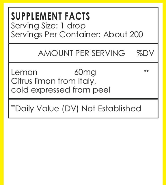 Lemon Back Label