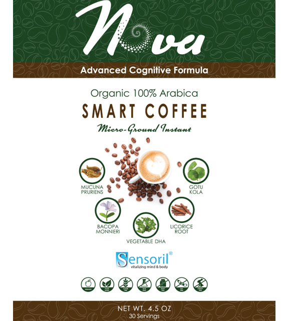 Nova Nootropic Coffee Front Label