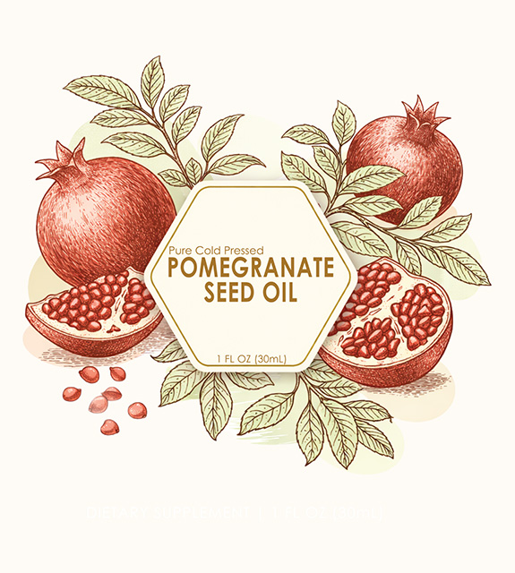 Pomegranate Oil Front Label