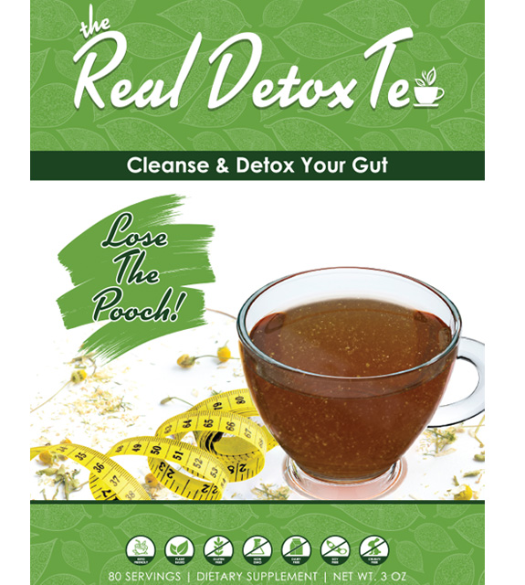 Real Detox Tea Front Label