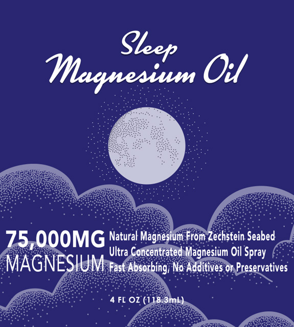 Sleep Magnesium Oil Front Label