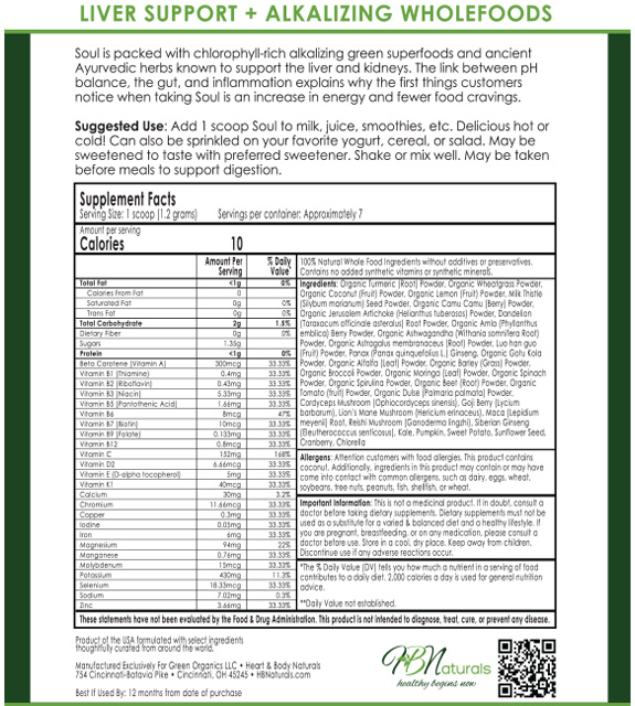 Soul 7-Day Trial Back Label