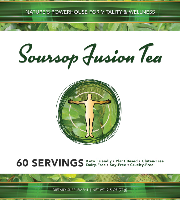 Soursop Fusion Tea Front Label
