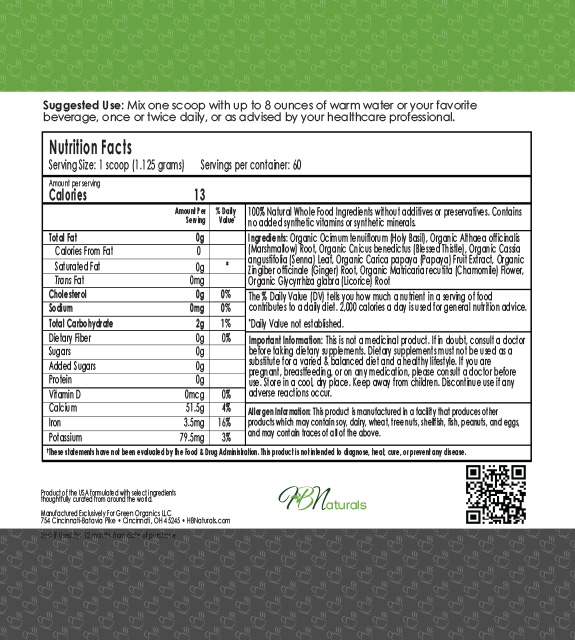 Tulsi Trim Back Label