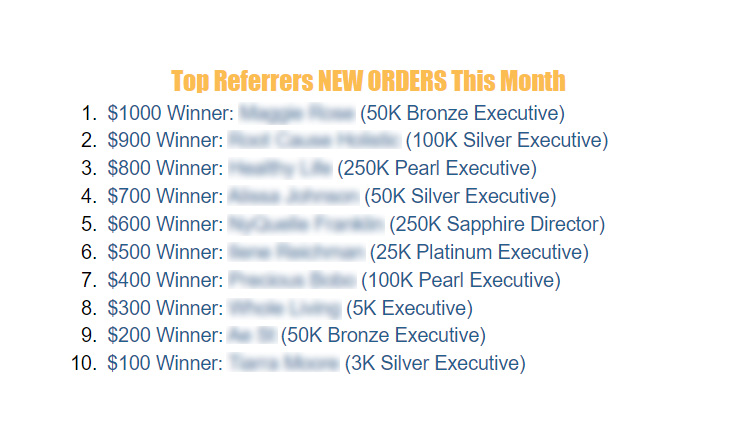 25 CV Top Referrer Bonus