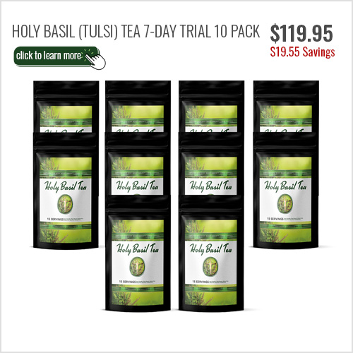 Holy Basil (Tulsi) Tea 7-Day Trial 10 Pack